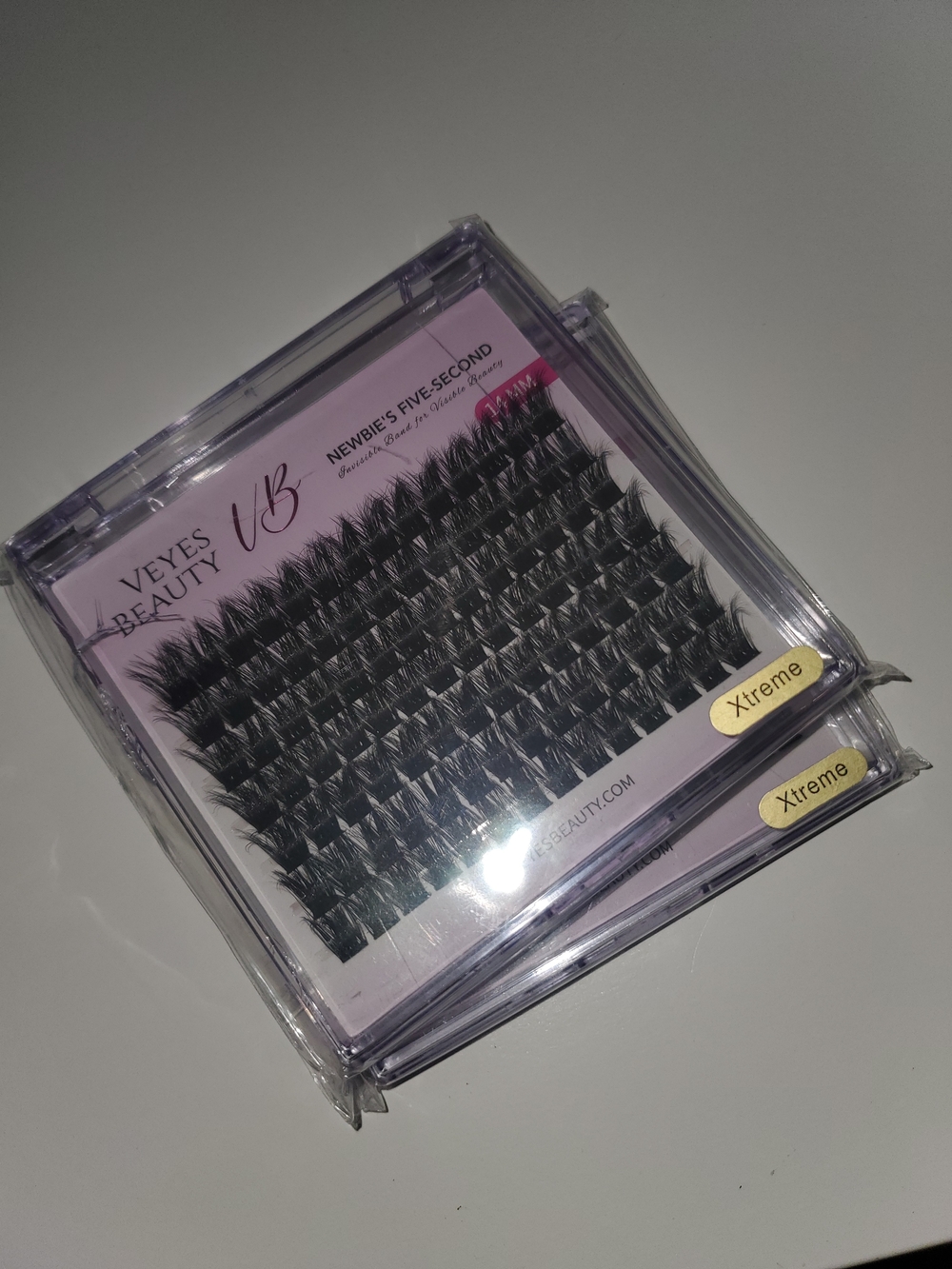 Veyes Beauty Xtreme Lash Clusters -14 mm Single Length Black- 2 PACKS